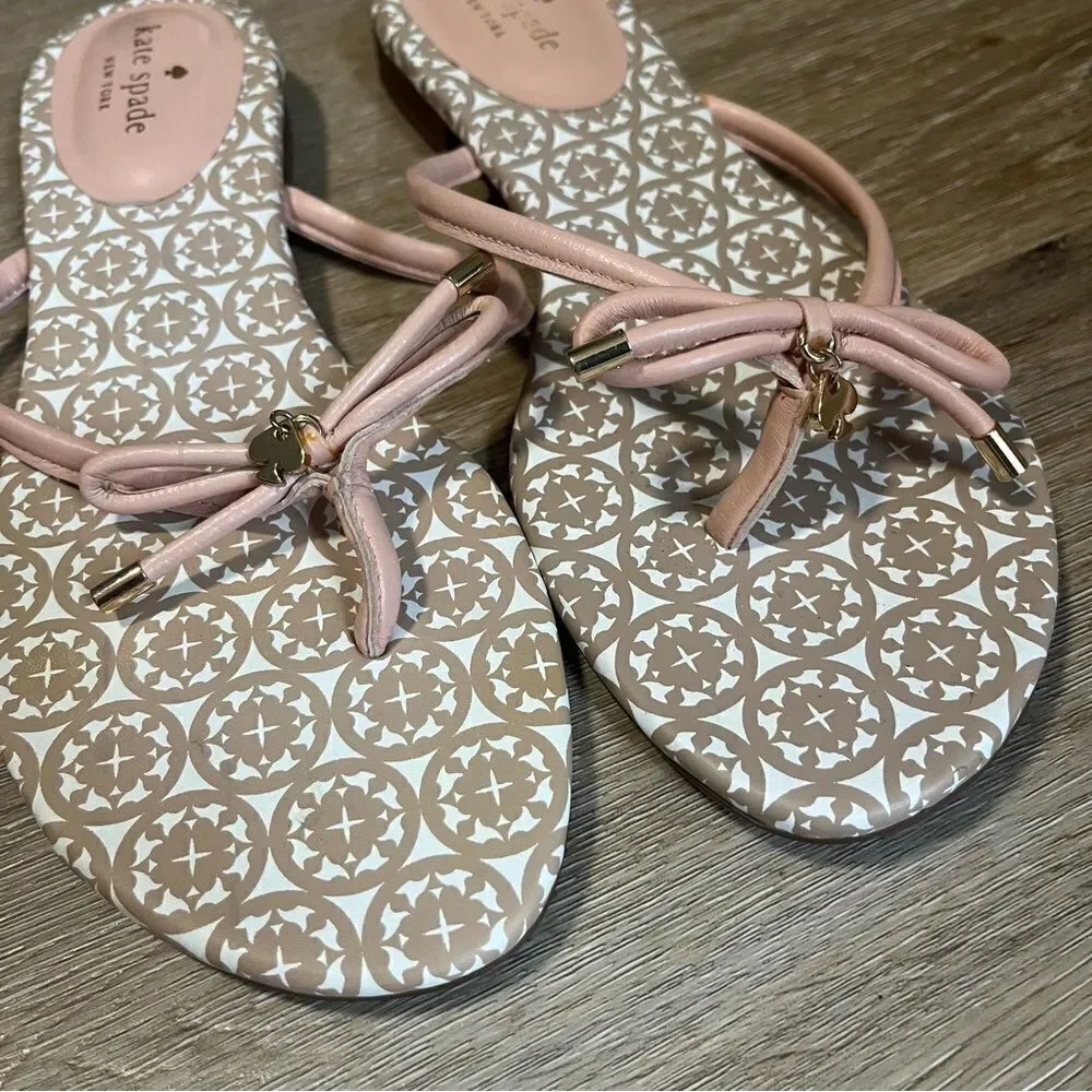 Kate Spade Pink Bow Sandals